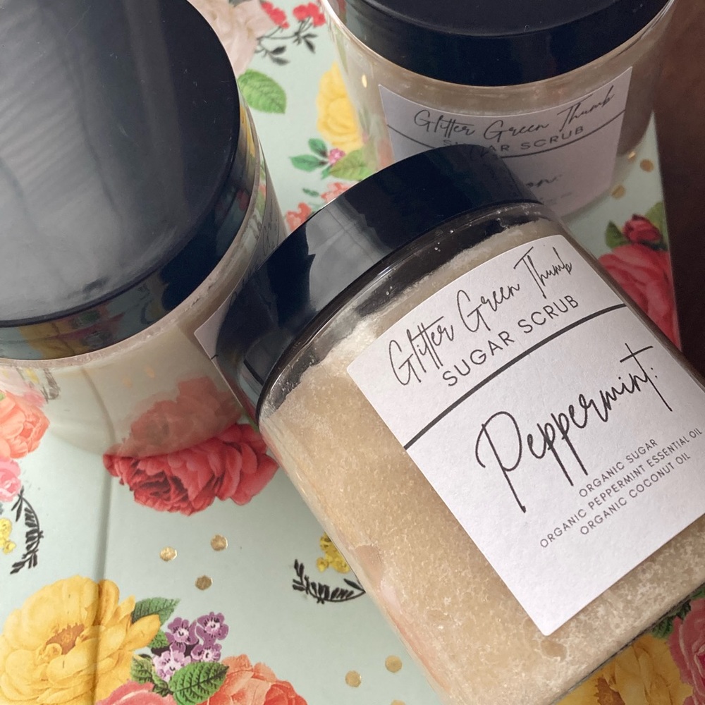 Peppermint Organic Sugar Scrub!